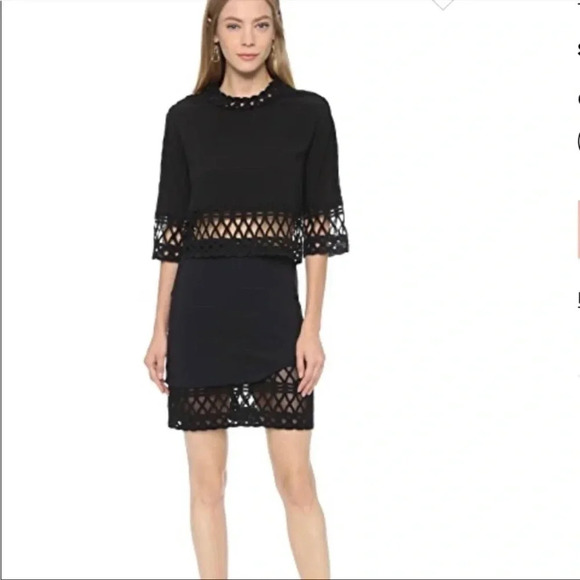 Jonathan Simkhai tread lace mini skirt - Picture 1 of 9